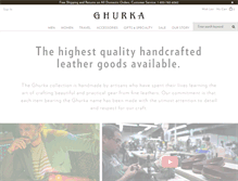 Tablet Screenshot of ghurka.com